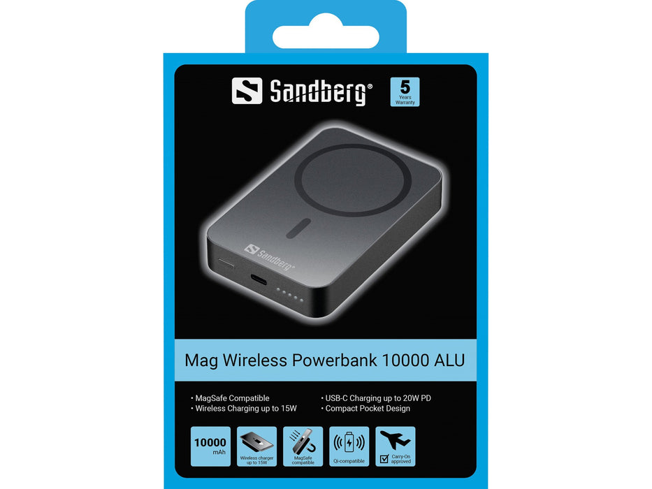 EAN 5705730420979 - Sandberg 420-97 batería externa Litio 10000 mAh Cargador inalámbrico Negro imagen 4