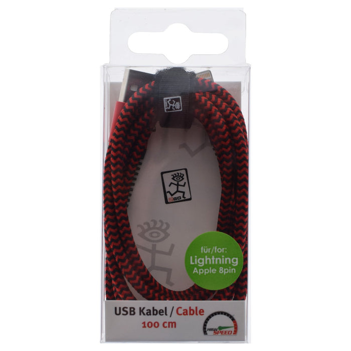 EAN 4010425959469 - 2GO 795946 cable de conector Lightning 1 m Rojo imagen 2