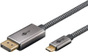 EAN 4040849757082 - Goobay 75708 adaptador de cable de vídeo 2 m USB Tipo C DisplayPort Negro, Plata imagen 2