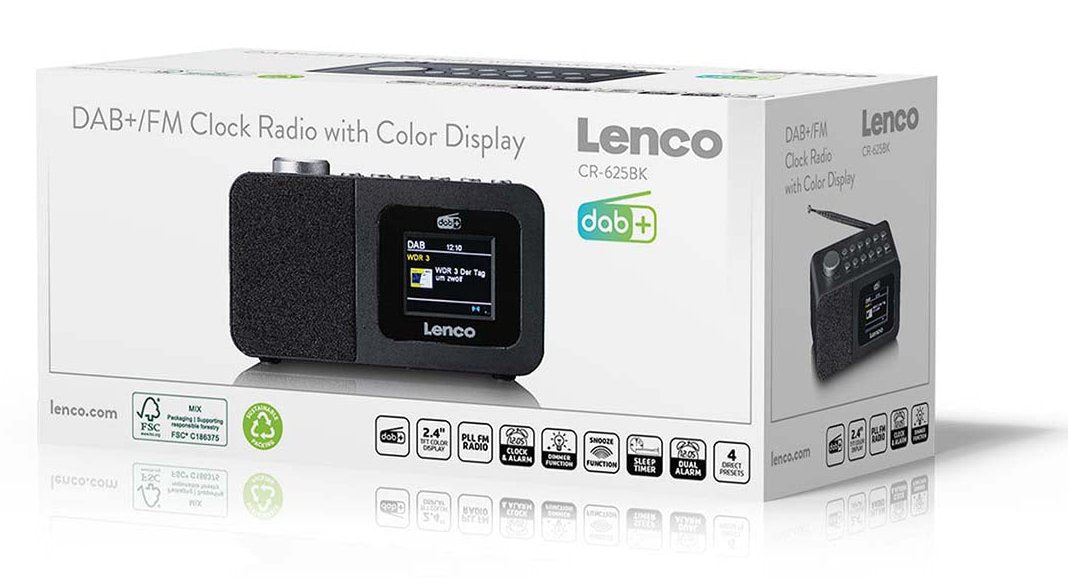 EAN 8711902086420 - Lenco CR-625BK Portátil Analógico y digital Negro imagen 11