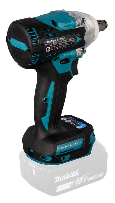 EAN 0088381898003 - Makita DTW300Z destornillador eléctrico y llave de impacto 3200 RPM Negro, Azul imagen 6