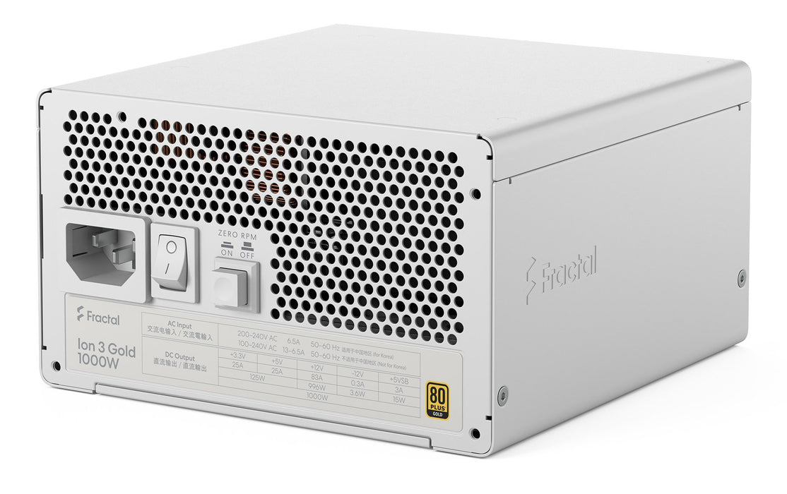 EAN 7340172710288 - Fractal Design Ion 3 Gold 1000W unidad de fuente de alimentación 24-pin ATX ATX Blanco imagen 15