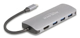 EAN 4043619643233 - DeLOCK 64323 hub de interfaz USB 3.2 Gen 2 (3.1 Gen 2) Type-C 10000 Mbit/s Gris imagen 1