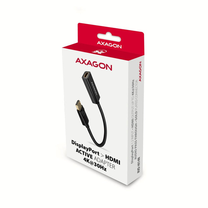 EAN 8595247906052 - Axagon RVD-HI14N adaptador de cable de vídeo 0,18 m DisplayPort HDMI Negro imagen 7