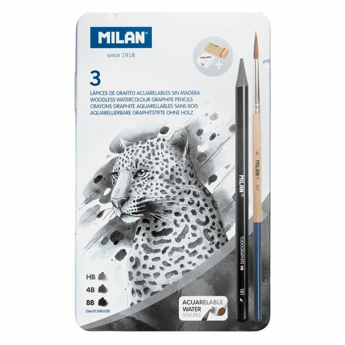 EAN 8411574095132 - Milan Todographite Lápiz de grafito Caja metálica imagen 1