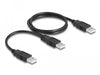 EAN 4043619800001 - DeLOCK 80000 cable USB USB 2.0 0,7 m USB A 2 x USB A Negro imagen 1