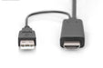 EAN 4016032481119 - Digitus AK-330111-020-S adaptador de cable de vídeo 2 m HDMI tipo A (Estándar) DisplayPort + USB Type-A N imagen 3