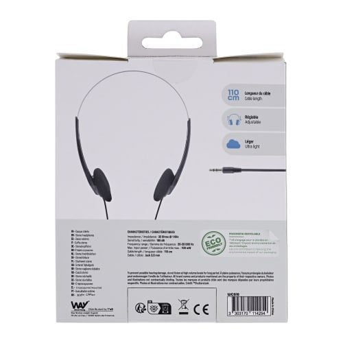 EAN 3303170114254 - T'nB One Auriculares Alámbrico Diadema Música Negro imagen 6