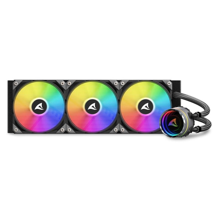 EAN 4044951038015 - Sharkoon S90 RGB Carcasa del ordenador, Procesador Sistema de refrigeración líquida todo en uno 12 cm Neg imagen 9
