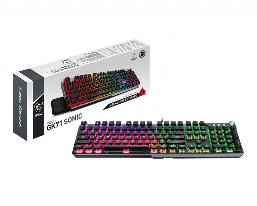 EAN 4719072876210 - MSI VIGOR GK71 SONIC teclado Juego USB QWERTY Internacional de EE.UU. Negro imagen 5