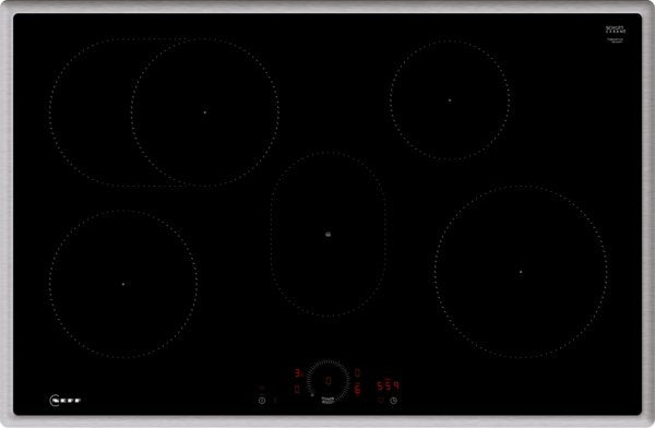 EAN 4242004273103 - Neff T58SHF1L0 hobs Negro, Acero inoxidable Integrado 80 cm Con placa de inducción 4 zona(s) imagen 1