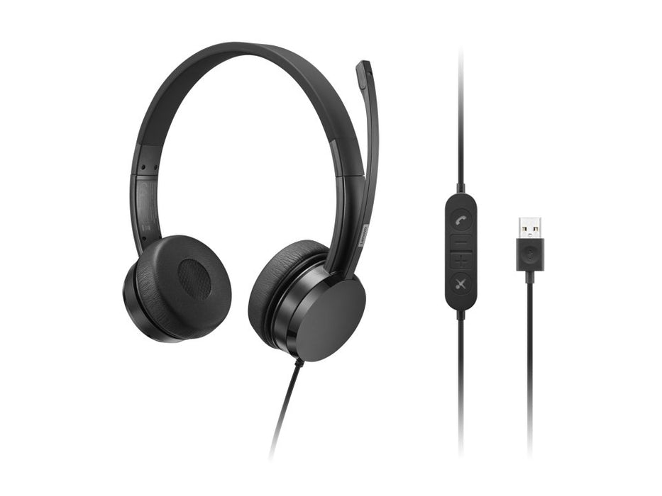 EAN 195892068099 - Lenovo 4XD1K18260 auricular y casco Auriculares Alámbrico Diadema Música/uso diario USB tipo A Negro imagen 1