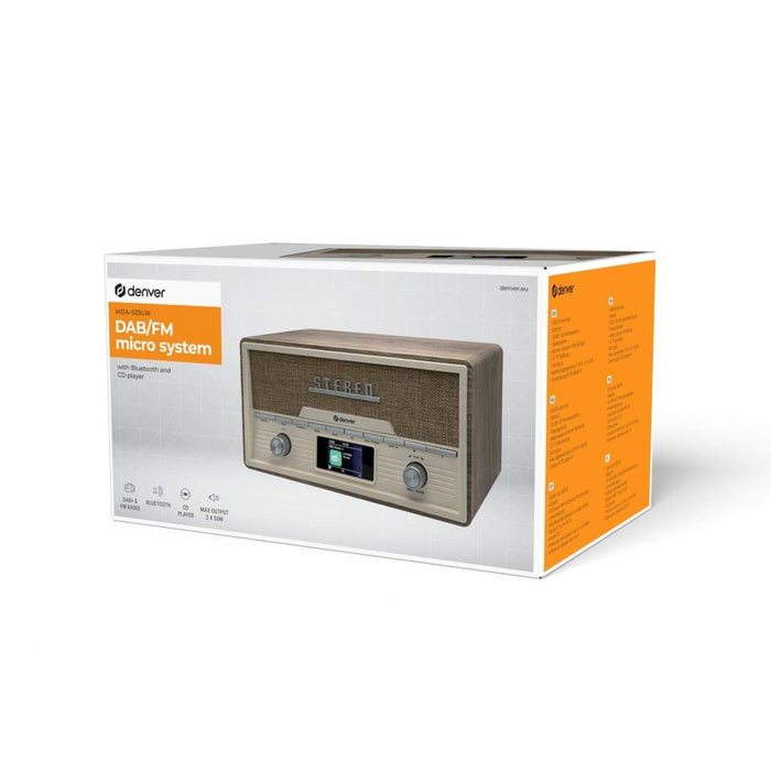 EAN 5706751073496 - Denver MDA-525LW Reproductor de CD portátil Madera imagen 6