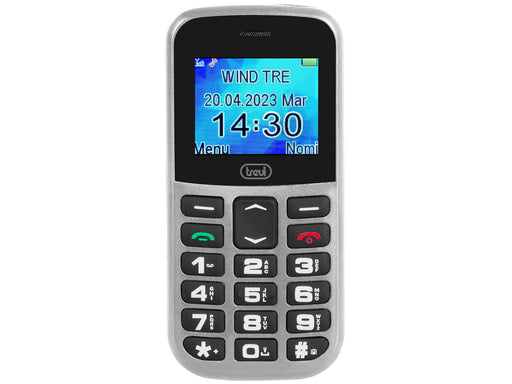 EAN 8011000039404 - Trevi Max 20 4,5 cm (1.77") 160 g Plata Teléfono para personas mayores imagen 1