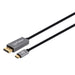 EAN 0766623354844 - Manhattan 354844 adaptador de cable de vídeo 2 m USB Tipo C Negro, Plata imagen 1
