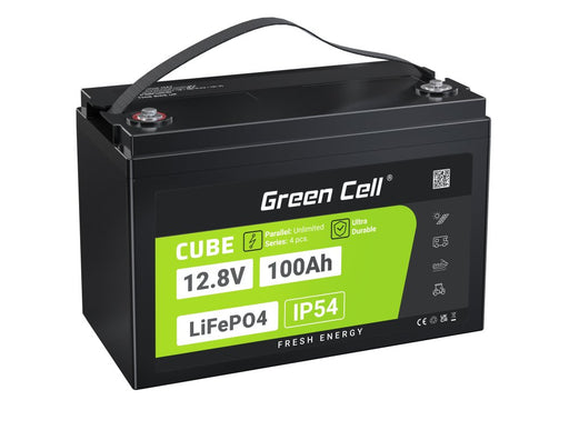EAN 5904326374836 - Green Cell LFPGC12V100AH batería para sistema ups Fosfato de hierro-litio (LiFePo4) 12,8 V 100 Ah imagen 1