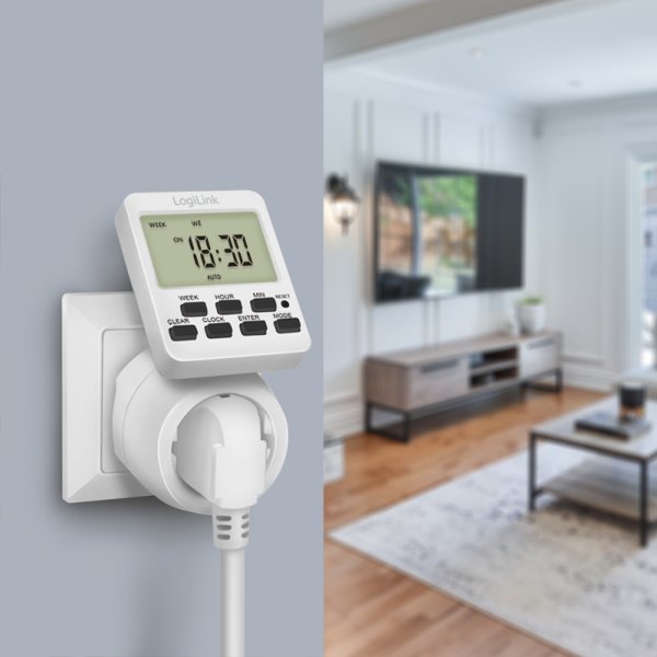 EAN 4052792070095 - LogiLink ET0014 contador eléctrico Blanco Programador eléctrico diario/semanal imagen 6