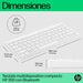 EAN 0196548516773 - HP 350 WHT Compact Multi-Device Keyboard teclado Hogar Blanco imagen 7