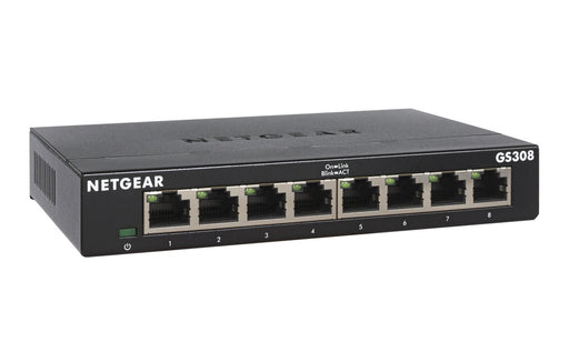 EAN 0606449140149 - NETGEAR GS308-300PES switch No administrado L2 Gigabit Ethernet (10/100/1000) Negro imagen 2