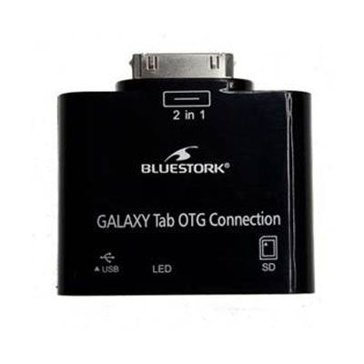 EAN 3760162057751 - Bluestork BS-GAL-RDR/SD cambiador de género para cable Samsung 30-pin USB 2.0/SD Card Negro imagen 1