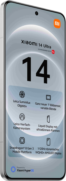 EAN 6941812773406 - Xiaomi 14 Ultra 17,1 cm (6.73") SIM doble 5G USB Tipo C 16 GB 512 GB 5000 mAh Blanco imagen 3