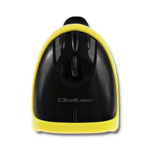 EAN 5901878508627 - Qoltec 50862 lector de código de barras Lector de códigos de barras portátil 1D Laser Negro, Amarillo imagen 2