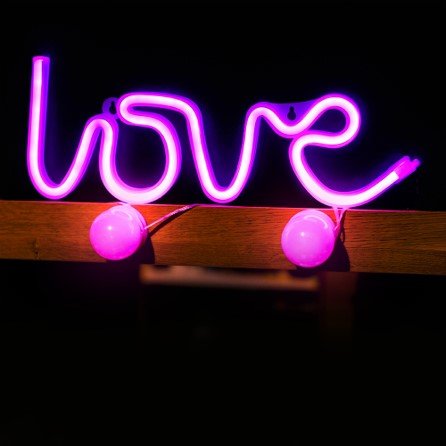 EAN 5900495949349 - Forever Light Neon LED Light LOVE pink Bat + USB FLNEO5 Figura iluminada decorativa imagen 2