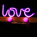 EAN 5900495949349 - Forever Light Neon LED Light LOVE pink Bat + USB FLNEO5 Figura iluminada decorativa imagen 2