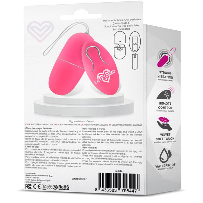 Ecopink Huevo Vibrador Con Control Remoto