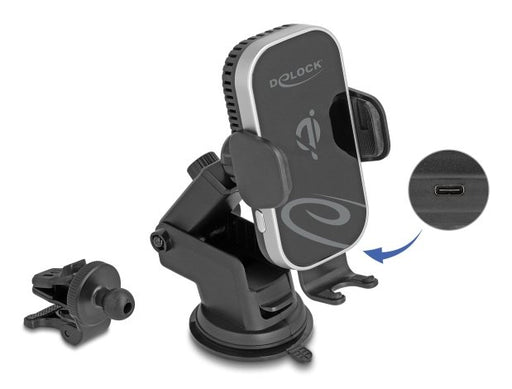 EAN 4043619669394 - DeLOCK 66939 soporte Soporte activo para teléfono móvil Teléfono móvil/smartphone Negro, Gris imagen 2