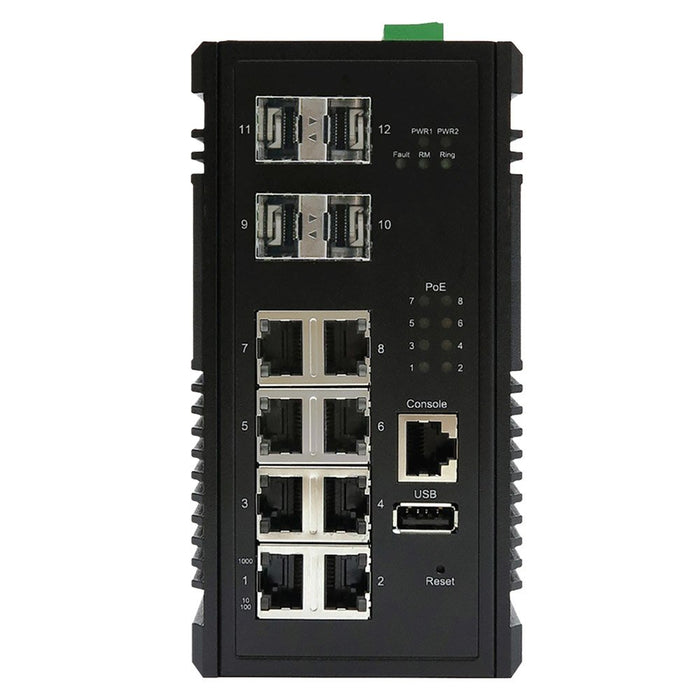 EAN 4717964703330 - Edimax IGS-5408P switch Gestionado Gigabit Ethernet (10/100/1000) Energía sobre Ethernet (PoE) Negro imagen 5