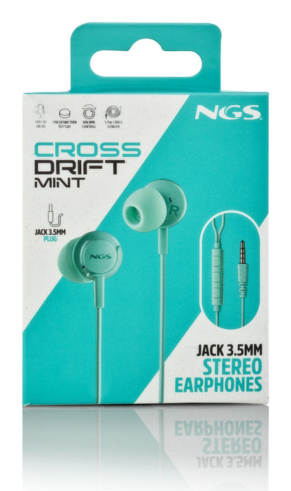 EAN 8435430627237 - NGS CROSS DRIFT MINT Auriculares Alámbrico Dentro de oído Llamadas/Música Color menta imagen 8