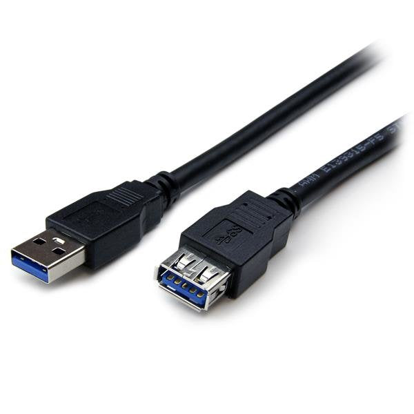 EAN 0065030859431 - StarTech.com USB3SEXT2MBK cable USB USB 3.2 Gen 1 (3.1 Gen 1) Negro imagen 1