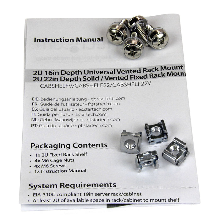 EAN 0065030848091 - StarTech.com CABSHELF22 accesorio de bastidor Estantería imagen 6