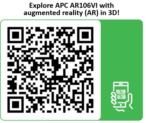 EAN 0731304402015 - APC AR106VI armario rack 6U Bastidor de pared Negro imagen 3