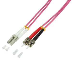 EAN 4052792017588 - LogiLink 3m LC-ST Cable de fibra óptica e InfiniBand SC Rosa imagen 1