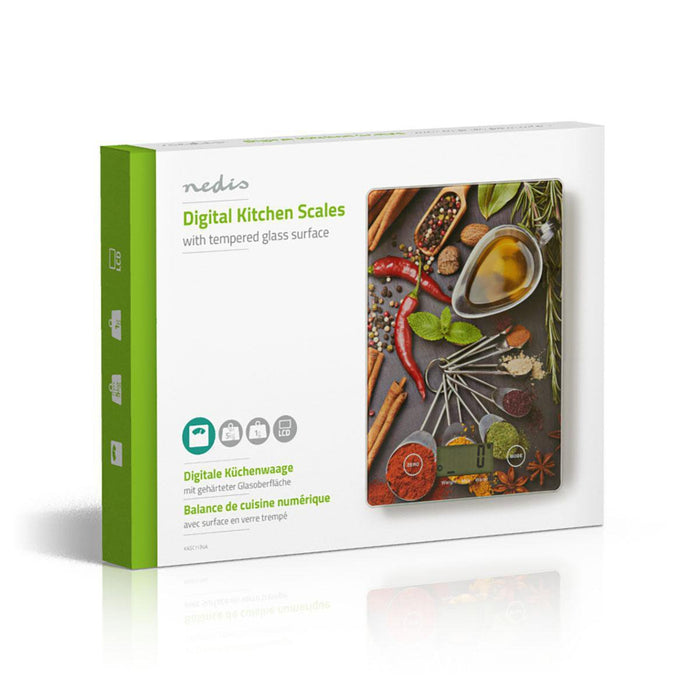 EAN 5412810286690 - Nedis KASC113VA báscula de cocina Multicolor Encimera Rectángulo Báscula electrónica de cocina imagen 6