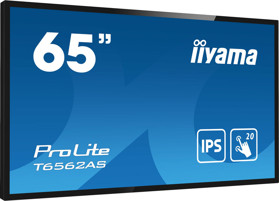 EAN 4948570120482 - iiyama T6562AS-B1 pantalla de señalización Panel plano interactivo 163,8 cm (64.5") IPS 500 cd / m² 4K Ul imagen 2