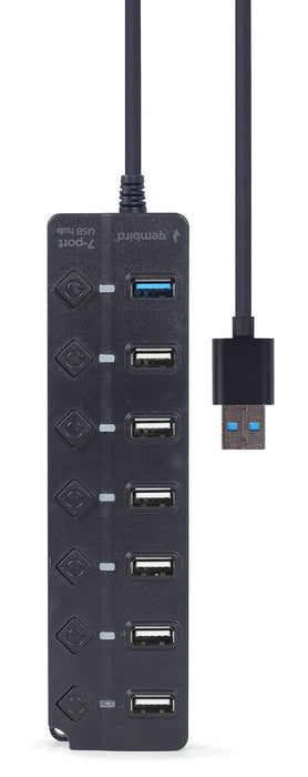 EAN 8716309124737 - Gembird UHB-U3P1U2P6P-01 hub de interfaz USB 3.2 Gen 2 (3.1 Gen 2) Type-A 5000 Mbit/s Negro imagen 5