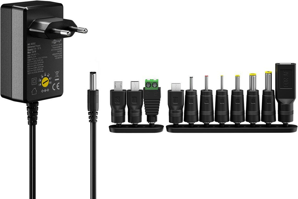 EAN 4040849655920 - Goobay 65592 adaptador e inversor de corriente Interior Negro imagen 2