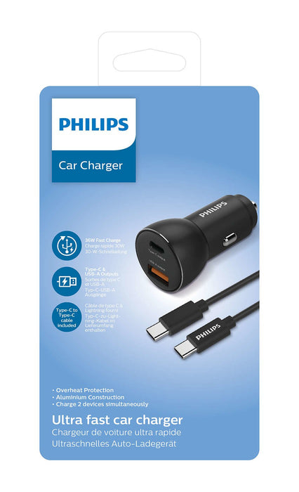 EAN 4895229103672 - Philips DLP2521C/00 cargador de dispositivo móvil Teléfono móvil, Smartphone Negro Encendedor de cigarril imagen 2