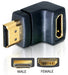 EAN 4043619650712 - DeLOCK HDMI male > HDMI female 90° down HDMI 1.3 Negro imagen 1