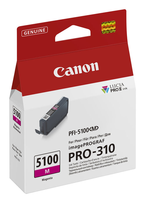 EAN 4549292243024 - Canon PFI-5100 M cartucho de tinta 1 pieza(s) Original Magenta imagen 2