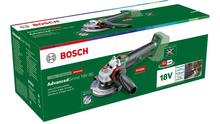 EAN 4053423236118 - Bosch Advanced Grind 18V-80 amoladora angular 12,5 cm 12000 RPM 1,7 kg imagen 3