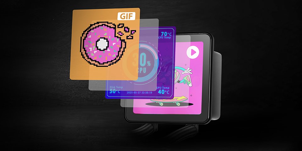 EAN 8435693110712 - Mars Gaming ML-VISIONPRO360 Procesador Sistema de refrigeración líquida todo en uno 12 cm Negro 1 pieza(s imagen 7