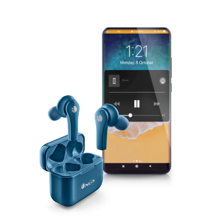 EAN 8435430622010 - NGS ARTICA BLOOM Auriculares Inalámbrico Dentro de oído Llamadas/Música USB Tipo C Bluetooth Azul imagen 8