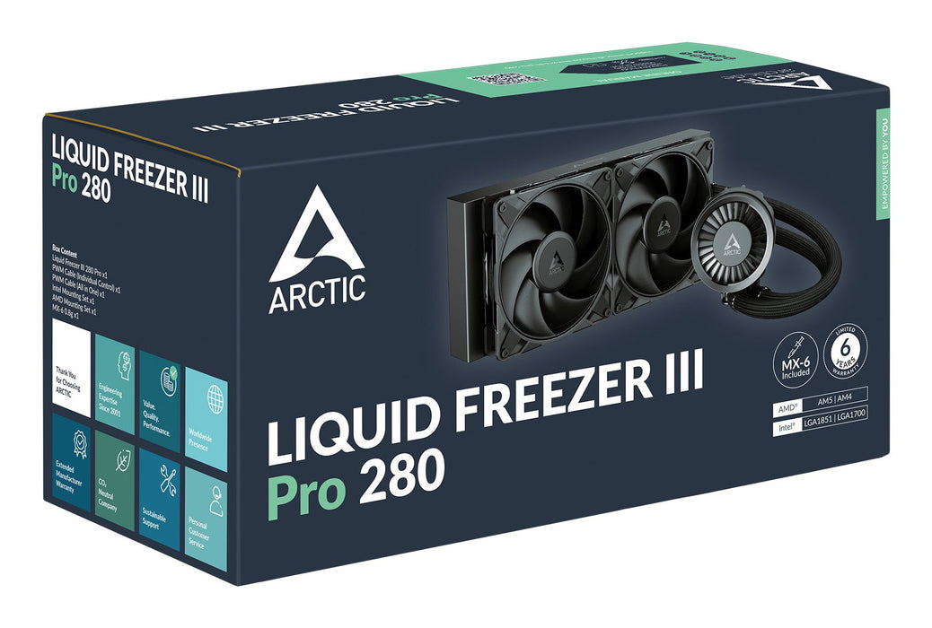 EAN 4895265000317 - ARCTIC Liquid Freezer III Pro 280 Procesador Sistema de refrigeración líquida todo en uno 12 cm Negro 1 p imagen 6