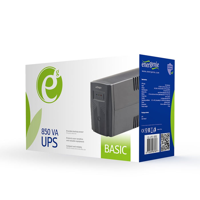 EAN 8716309087070 - Gembird EG-UPS-B850 sistema de alimentación ininterrumpida (UPS) Línea interactiva 0,85 kVA 510 W imagen 6