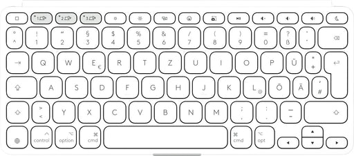 EAN 5099206126008 - Logitech 920-013005 teclado Universal Bluetooth QWERTZ Alemán Blanco imagen 2