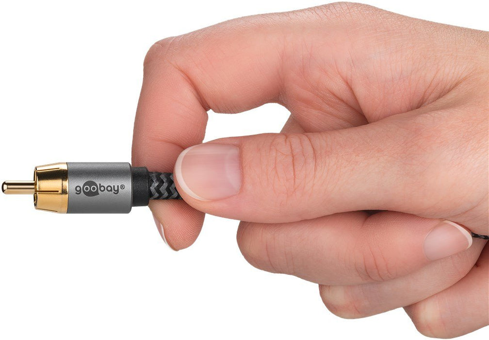 EAN 4040849653001 - Goobay 65300 cable de audio 2 m 2 x RCA RCA Negro, Plata imagen 7
